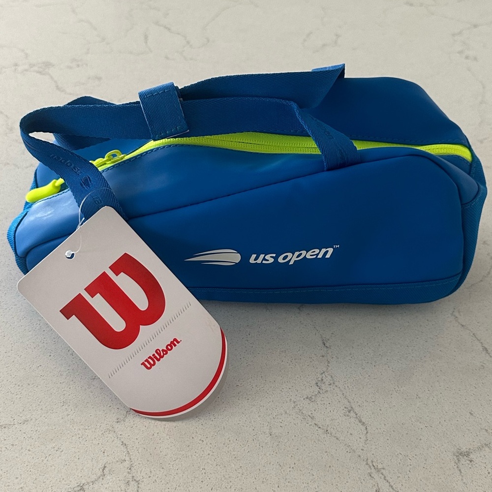 Mini Wilson US Open Blue and Green Tennis Bag